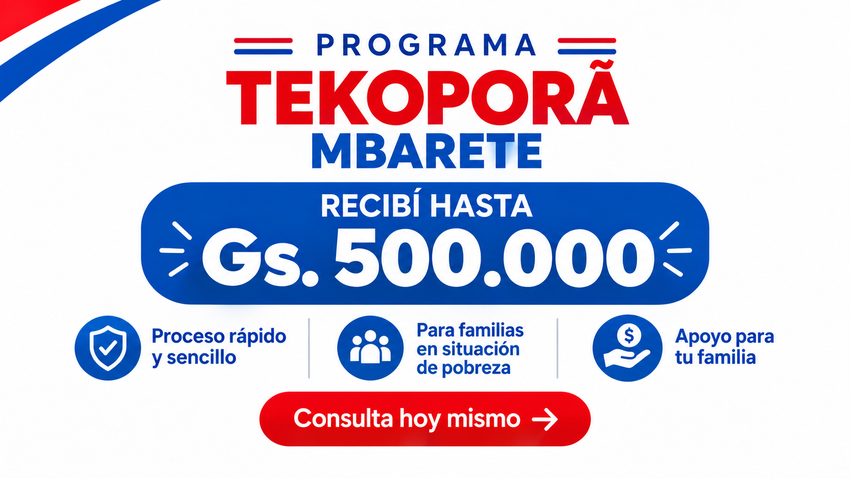 Programa Tekoporã 2026 banner